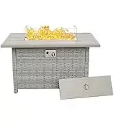 RPD4-Qwaroom Set 6 piece Grey Wicker outdoor furniture patio sectional sofa couch PE rattan conversation sets with Fi