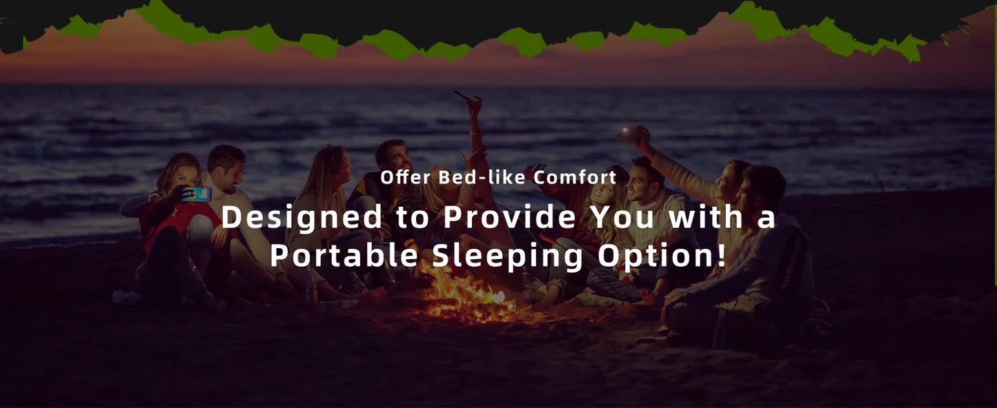 WESTTUNE Double Sleeping Pad 4" Thick for 2 Person with Pillow Built-in Foot Pump Inflatable Mattress for Backpacking Hiking