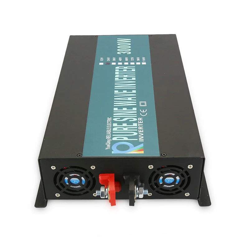 Reliable Pure Sine Wave Inverter 3000W 24V 220V Solar Panel Power Bank Generator Converter 12V/36/48VDC to 110V/120V/230V/240VAC