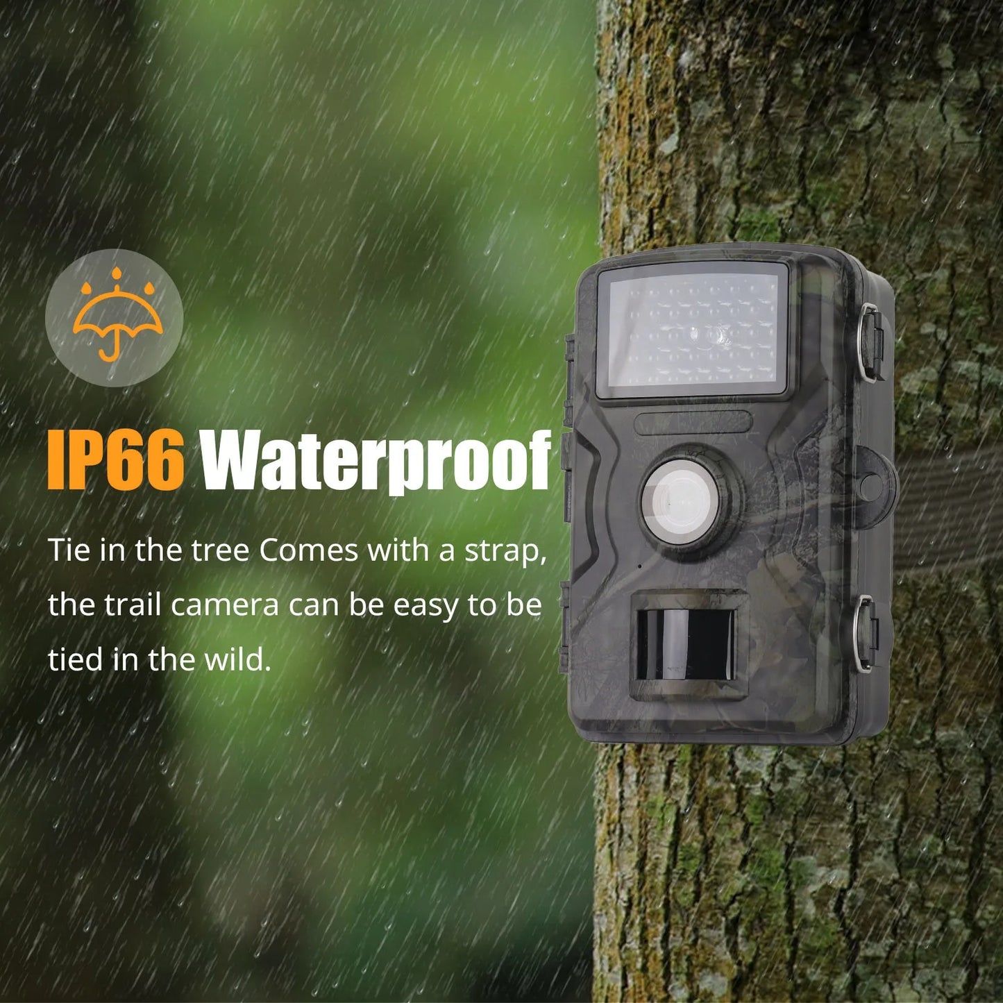 1080P Hunting Camera 2.0in LCD 16MP Infrared Night Vision Mobile Monitoring IP66 Waterproof Trail Camera trail camera
