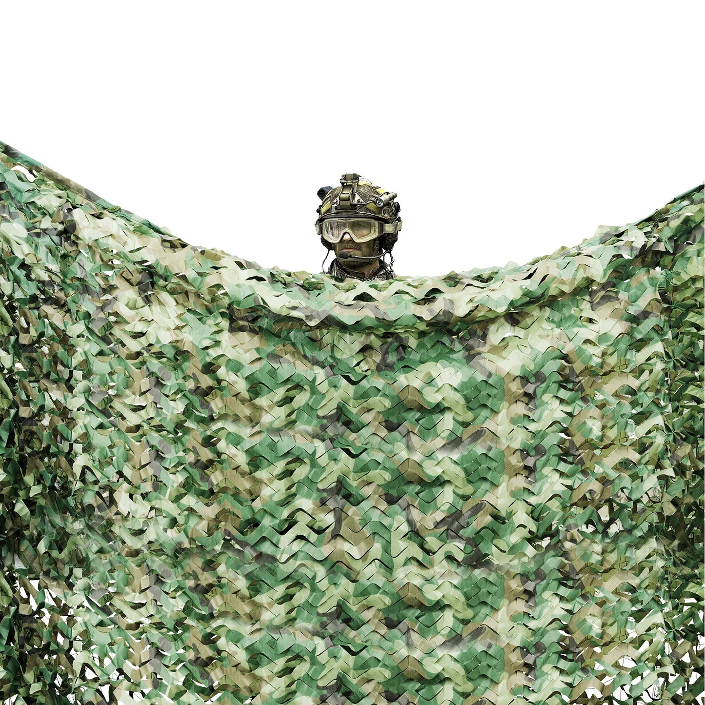 8*8m Military Net Camouflage Hunting Woodland Army Training Sunshade Mesh Nets Waterproof & Lightweight for Hunting, Camping