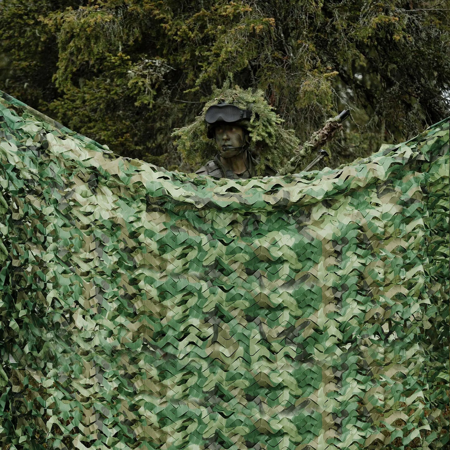 8*8m Military Net Camouflage Hunting Woodland Army Training Sunshade Mesh Nets Waterproof & Lightweight for Hunting, Camping