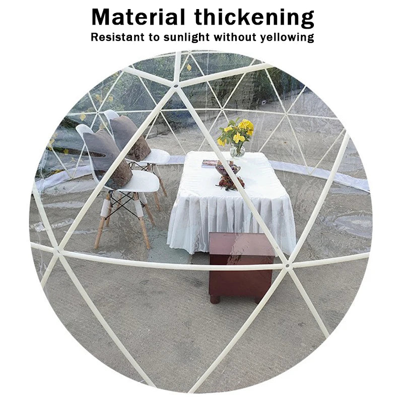 3.6M TPU Clear Bubble Dome Tent for Outdoor Events Parties Camping Cafe Dining - Luxury PVC Garden Igloo Style Tent