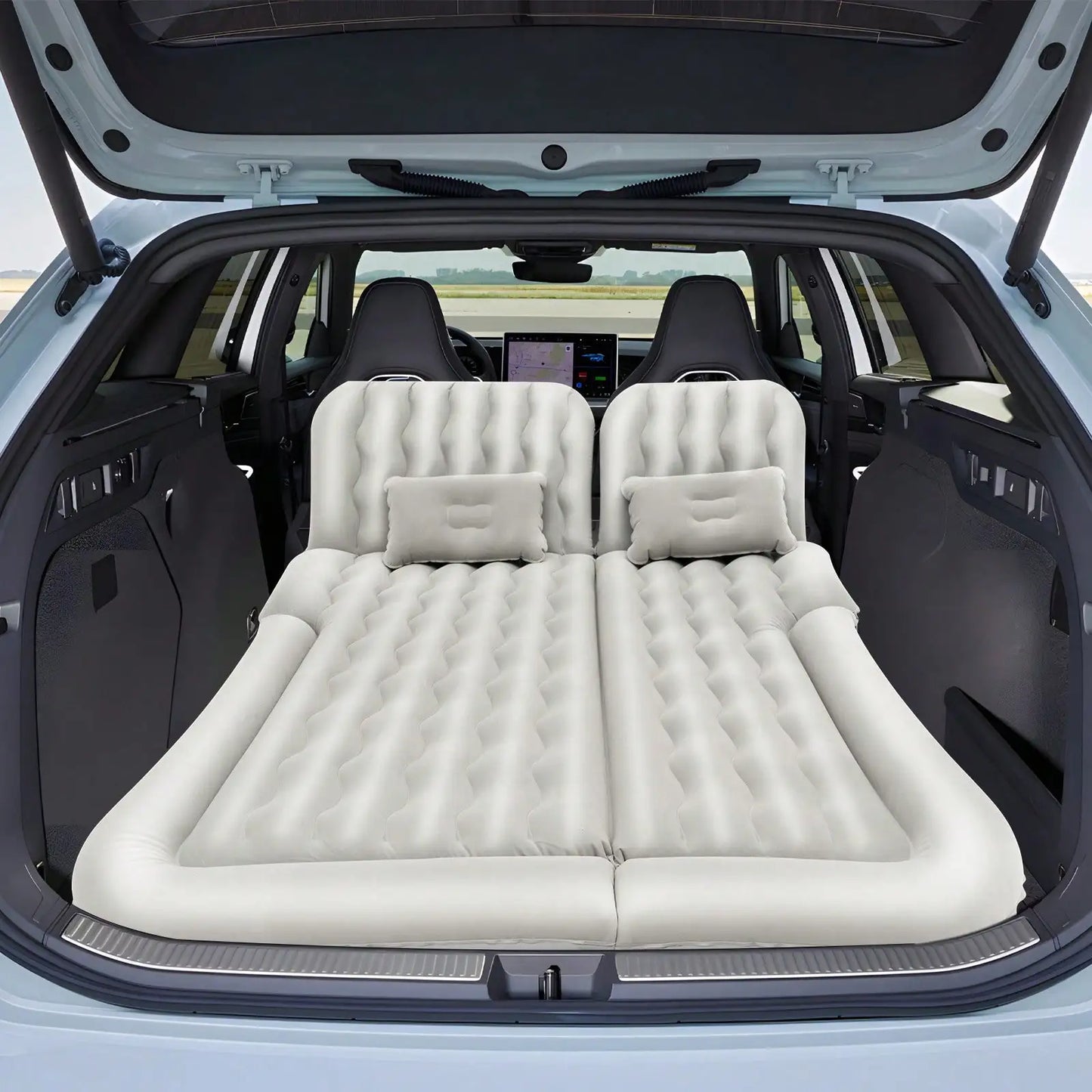 Portable Air Mattress with Pump, Inflatable Car Bed for SUV Back Seat, Camping Travel Mattress for Outdoor Trip & Home Use