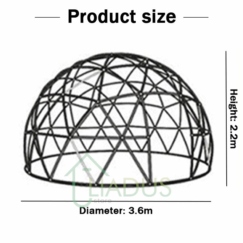 3.6M TPU Clear Bubble Dome Tent for Outdoor Events Parties Camping Cafe Dining - Luxury PVC Garden Igloo Style Tent