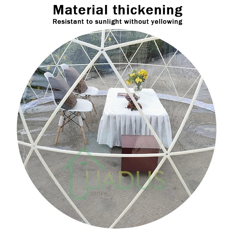 3.6M TPU Clear Bubble Dome Tent for Outdoor Events Parties Camping Cafe Dining - Luxury PVC Garden Igloo Style Tent