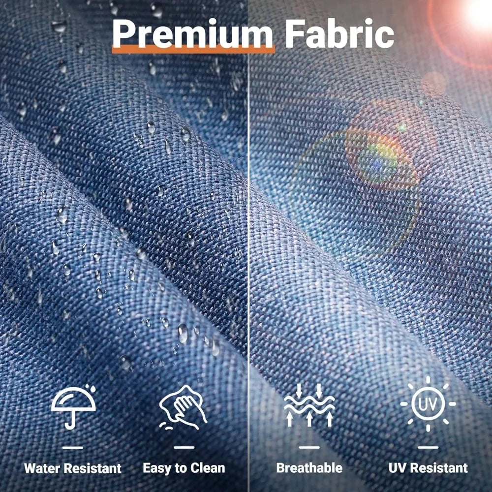 Outdoor 7 Piece Set with Coffee Table,Sectional Patio Furniture Set with All-Weather Wicker Sofa,Modern Outside Couch