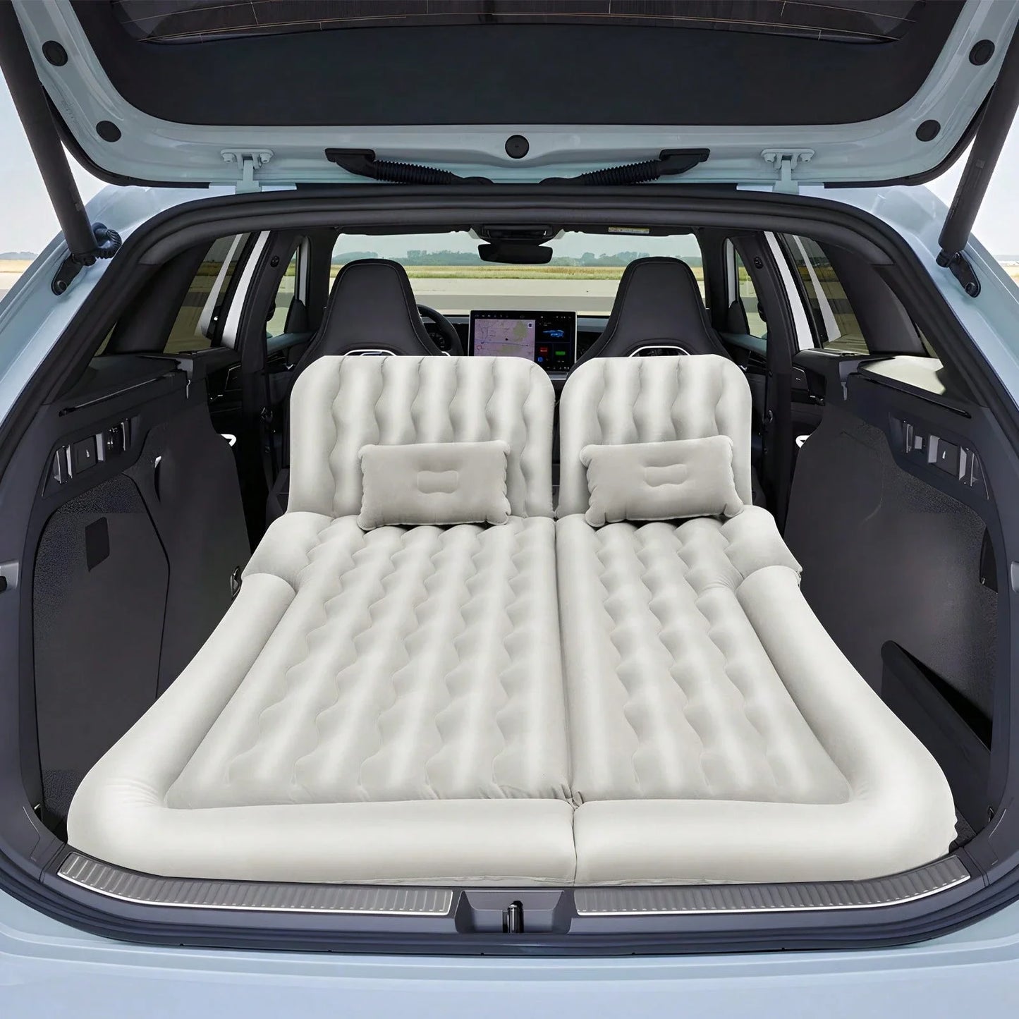 Portable Air Mattress with Pump, Inflatable Car Bed for SUV Back Seat, Camping Travel Mattress for Outdoor Trip & Home Use