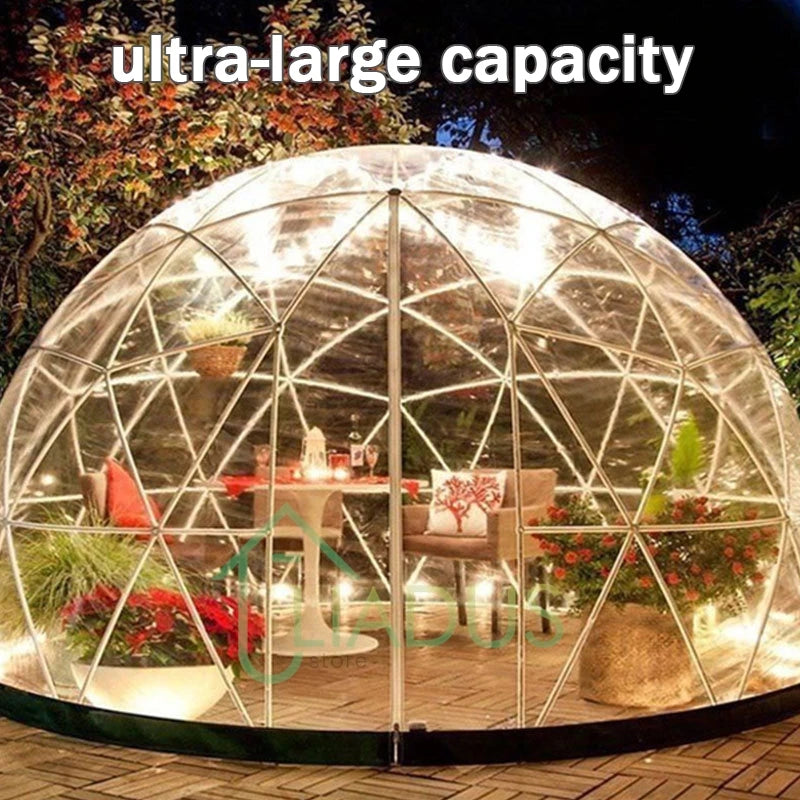 3.6M TPU Clear Bubble Dome Tent for Outdoor Events Parties Camping Cafe Dining - Luxury PVC Garden Igloo Style Tent