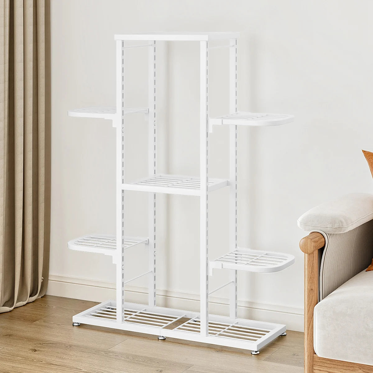 5/7 Tier Plants Shelf Potted Flower Plant Stand Rack Multiple Flower Pot Holder Shelf Indoor Outdoor Planter Display Organizer