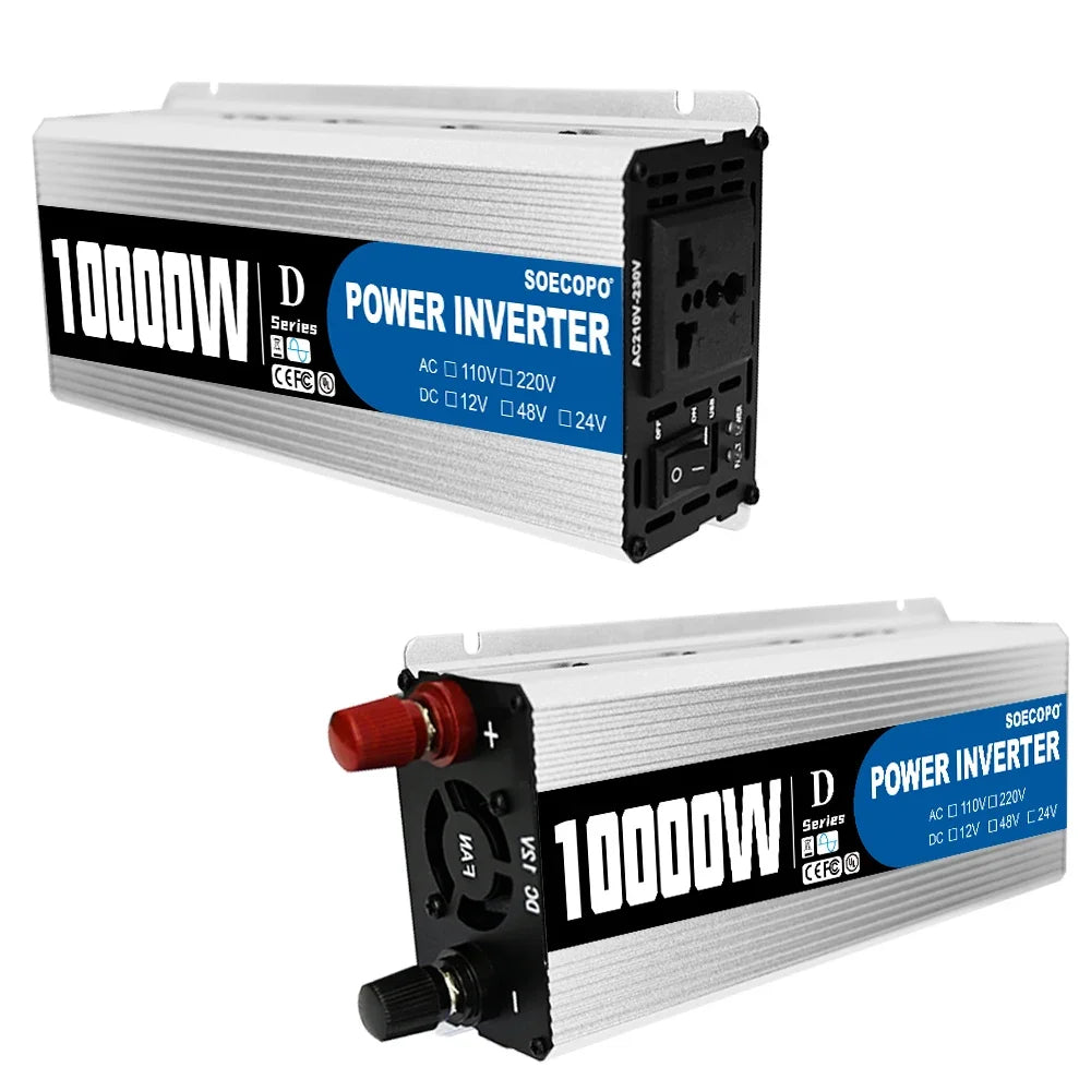 (U.S Stock)SOECOPO 10000W Solar System Complete Kit 12V To 110V 100A Controller 200W Panel Off-Grid Inverter System Home/Camping