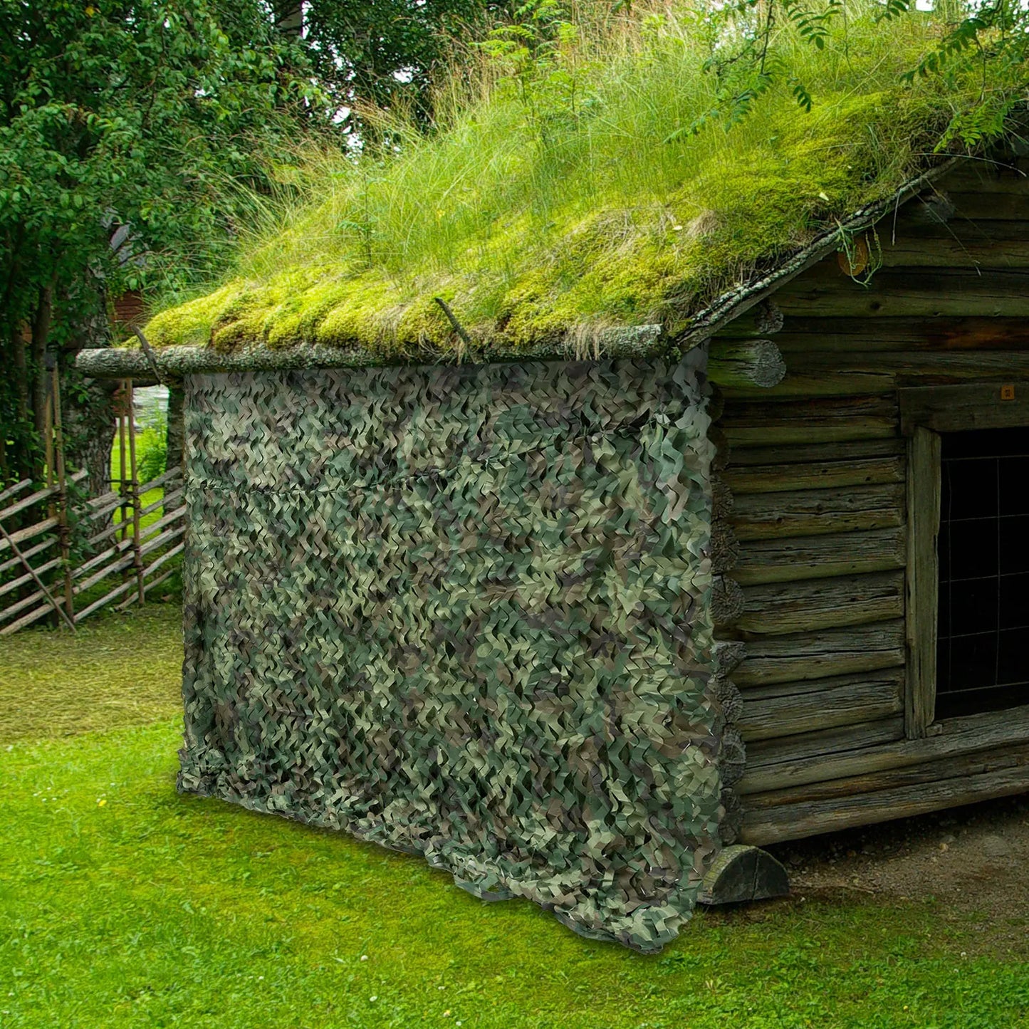 8*8m Military Net Camouflage Hunting Woodland Army Training Sunshade Mesh Nets Waterproof & Lightweight for Hunting, Camping