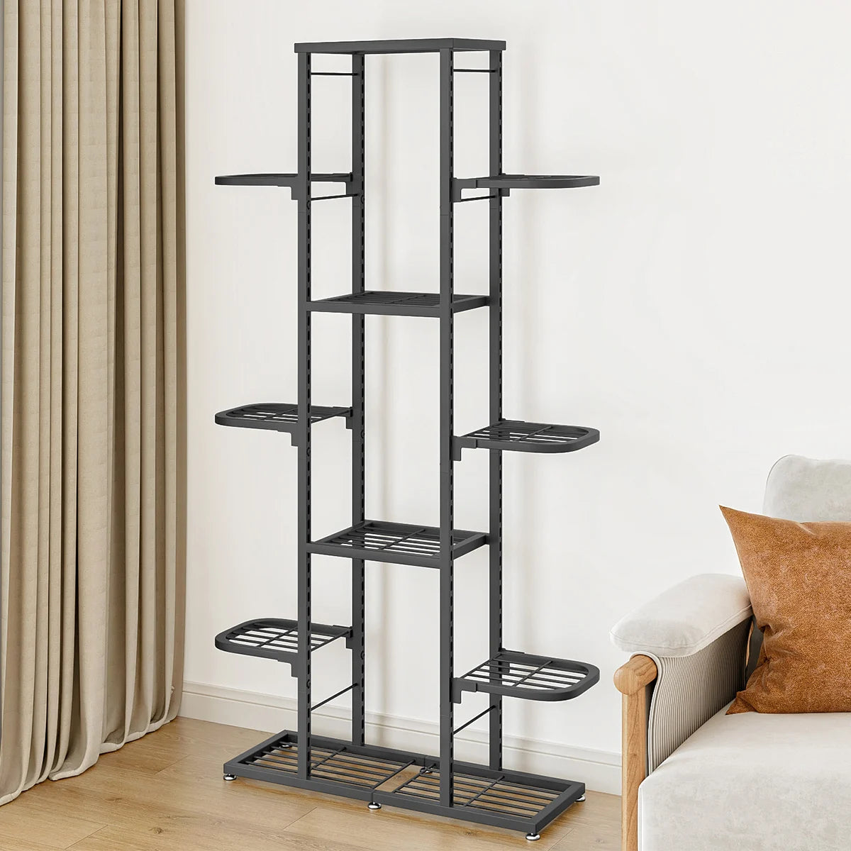 5/7 Tier Plants Shelf Potted Flower Plant Stand Rack Multiple Flower Pot Holder Shelf Indoor Outdoor Planter Display Organizer
