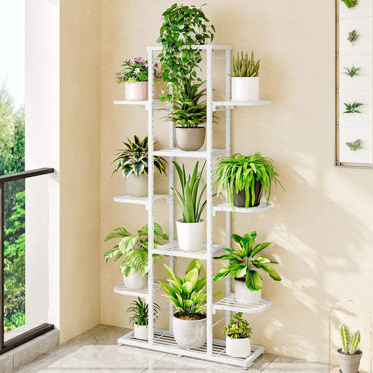 5/7 Tier Plants Shelf Potted Flower Plant Stand Rack Multiple Flower Pot Holder Shelf Indoor Outdoor Planter Display Organizer